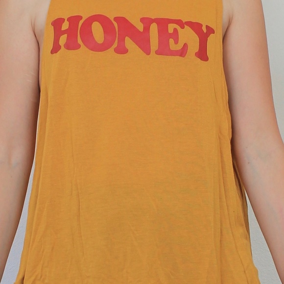 Mustard "Honey" Muscle Tank - Picture 3 of 4